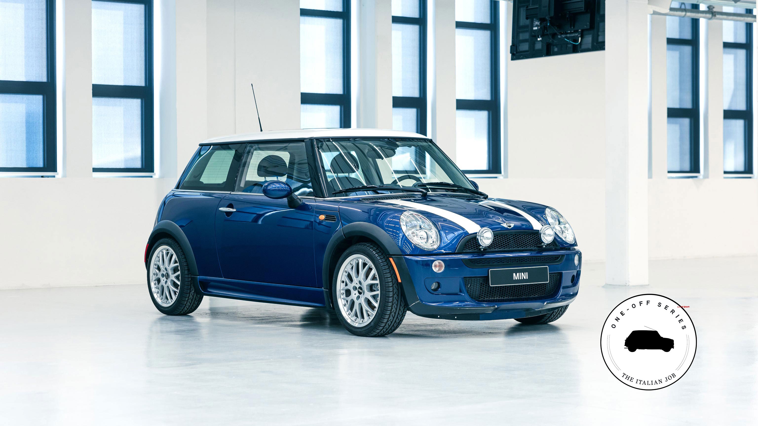A MINI Cooper used in the film „The Italian Job” (2003).